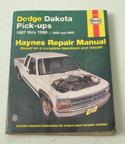 Haynes dodge pick-ups repair manual 1987 - 1996 2wd &amp;4wd 30020