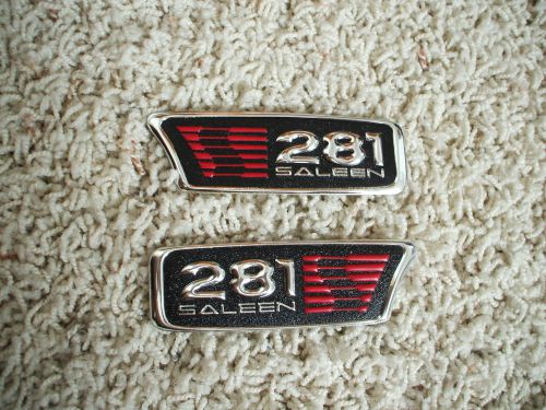 Saleen mustang s281 emblem fender 1999 2004