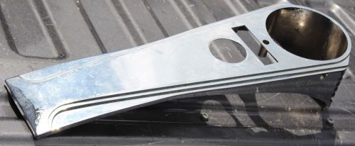 Harley custom chopper extra long speedometer dash panel cover chrome (u-1737)