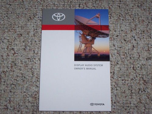 2014 toyota tacoma display audio navigation system owner user manual prerunner