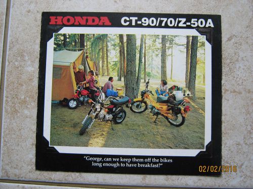 Original vintage 1977 honda ct-90/70/z-50a ct90 ct70 dealer brochure