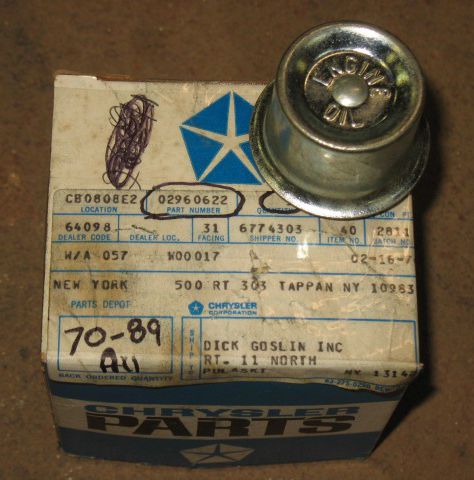 Nos dodge d-100 truck oil fill cap 70 71 72 73 74