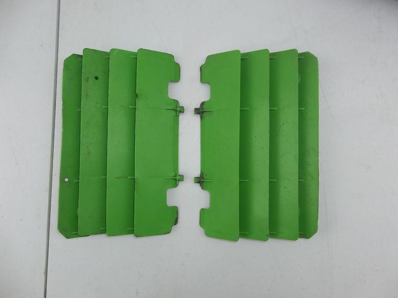 Kawasaki kx250 kx 250 radiator guards kx 125 green left right side