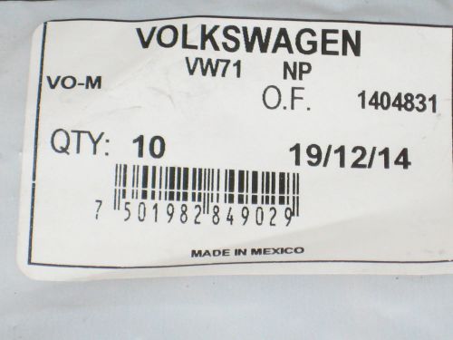 Vw jma vo m keys 10 blank obsolete logo volkswagen type 1 2 3 4 ignition ten pcs