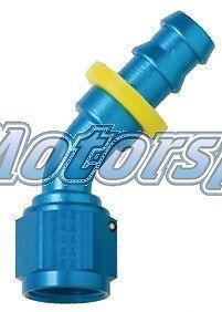 Fragola -6an 45 degree push-lok race hose end 204506