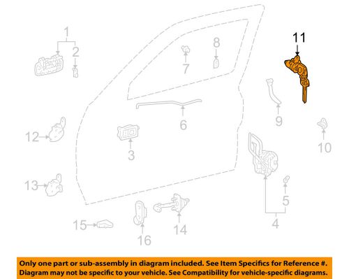 Toyota oem 95-04 tacoma front door-lock cylinder 6905135070