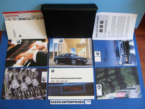 2002 bmw 3 series e46 325ci 330ci ci coupe owners manuals drivers books set l197