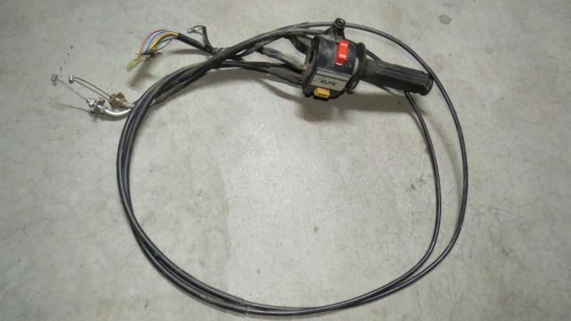 Kill switch start honda elite 250 with throttle cable set up