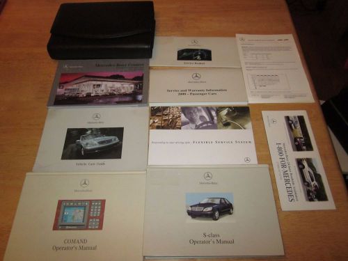 2000 mercedes s430 s500 owner + navigation manual with case oem owners s class