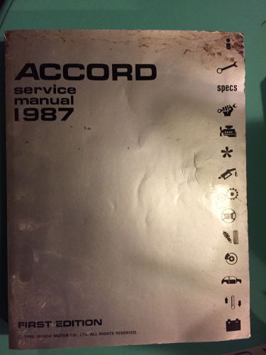 1987 honda accord service manual