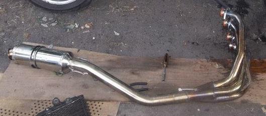 Suzuki gsxr1100 wp-t cobra stainless steel exhaust system suits 1993-96