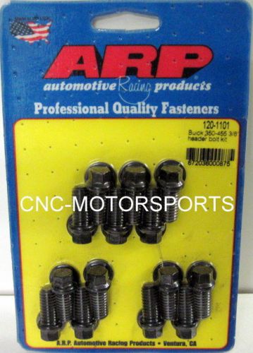 Arp header bolt kit 120-1101 buick 350 455 3/8  black oxide hex head