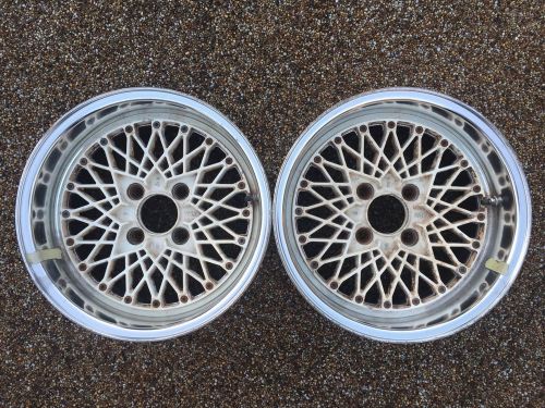 Pair of genuine ae86 ssr mesh 15” 15x7.5j wheel 4x114.3 s13 datsun wheels rims