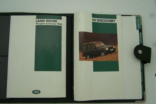 1994 land rover discovery owners manual parts service original