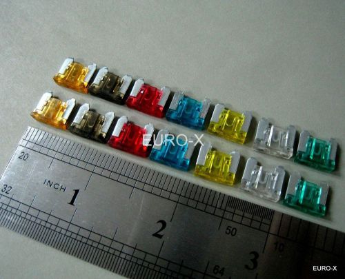 14 pcs low profile mini fuse micro blade fuse 5-30a assortment #ca2 freeship