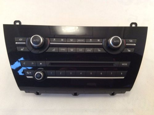 Bmw 7-series f01 f02 climate heater control panel cd radio head unit 6818677-01