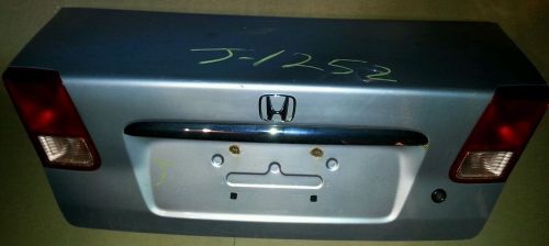 01 02-05 honda civic sedan 4 door silver rear trunk lid hatch oem