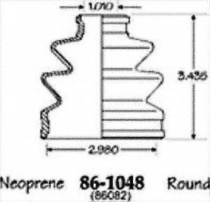 Empi 86-1048d cv boot kit