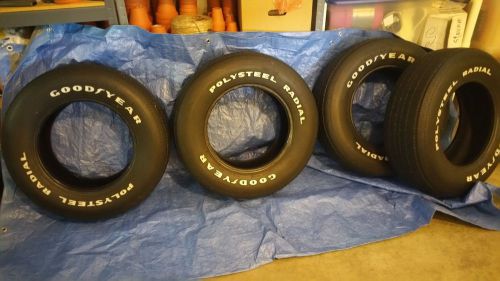 Goodyear polysteel radial four original tires 1979 corvette