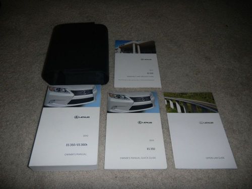 2013 lexus es350 owners manual set + free shipping