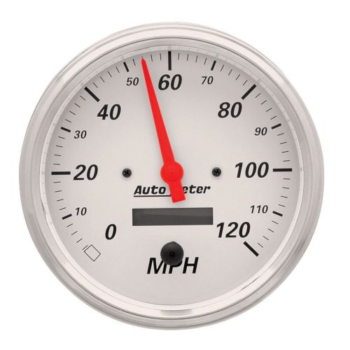 Autometer 1389 arctic white electric programmable speedometer