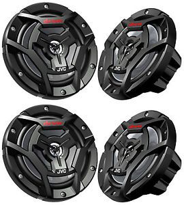 (4) jvc cs-dr6200m 6.5&#034; 600w 2-way marine atv powersports motorcycle speakers