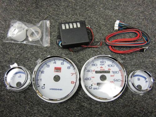 94-01 acura integra mt manual rs ls gs 7 color cluster led glow gauges 8k rpm