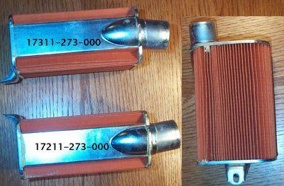 Vintage honda motorcycle air filters cl72/77 scrambler