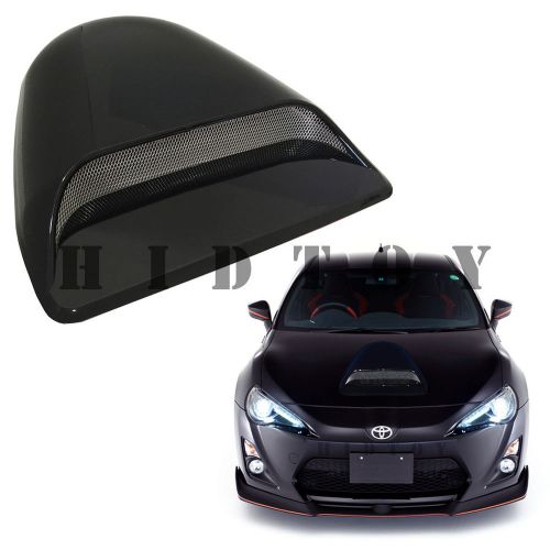 Jdm style sport hood scoop smoke black universal front cover #ht20 air flow vent