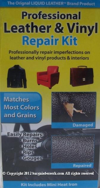 Brand new do it yourself professional leather/vinyl repair kit 30-039