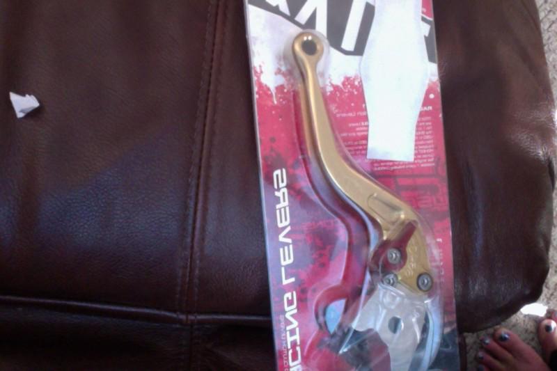 Titax racing brake lever - short gold - honda