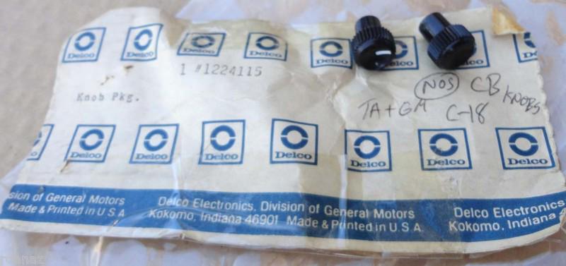 Nos 77-85 gm delco cb radio knobs transam camaro cadillac 78 79 80 81 82 83 84