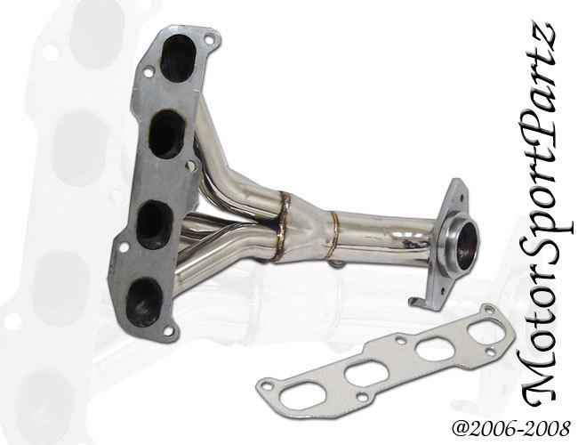 Stainless steel header nissan qr25de altima 02-06 2.5 s