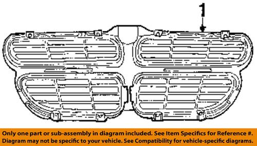 Dodge oem 4805900ab grille