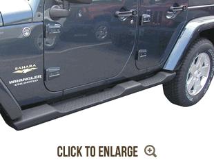 2007-2013 jeep wrangler 4-dr factory style side steps