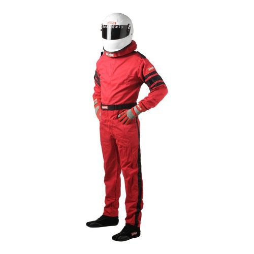 Racequip 110012rqp - 110 series red s single layer racing suit