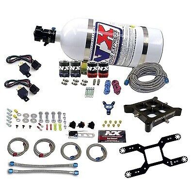 Nitrous express 4150 dual stage billet crossbar kit w/10lb bott 66042-10