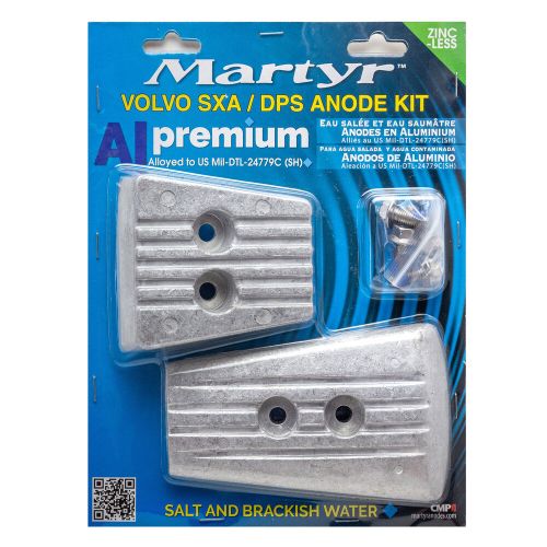 Martyr aluminum anode kit for volvo penta sx-a dps-a sterndrive lower unit