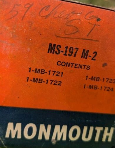 Nos napa monmouth main engine bearings ms-197 m-2 - 1959 chevy