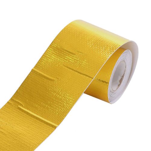 1 roll self adhesive reflective gold high temperature heat shield tape 2&#034;x16&#039;