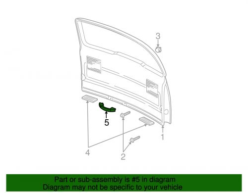 Genuine gm medium neutral liftgate pull strap 10407656