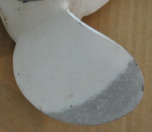 Outboard boat motor propeller 9 1/4 x 12-j prop. unsure of make.