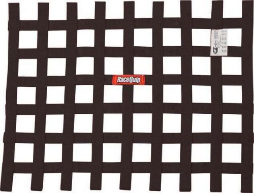 Racequip 725005rqp window net sfi 27.1 1 in webbing 18 x 24 in rectangle black