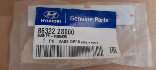 Hyundia crd1 self adhesive rear badge, 86322 2s000