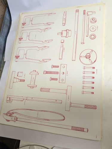 Mercury and mercruiser tool board wall layout decals