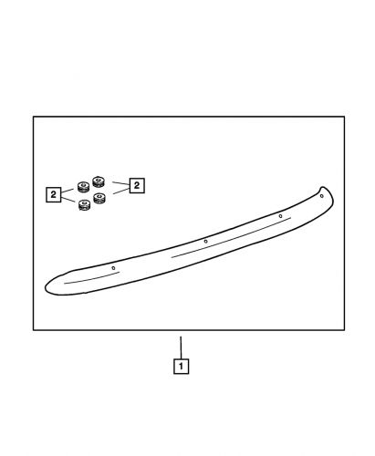 Genuine mopar air deflector spacer 5014754aa