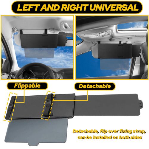 1 piece car visor extender sun blocker universal anti-glare sun visor extender