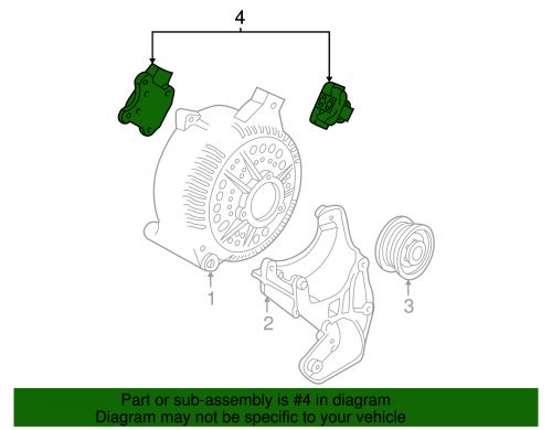 Genuine ford voltage regulator d8hz-10316-d