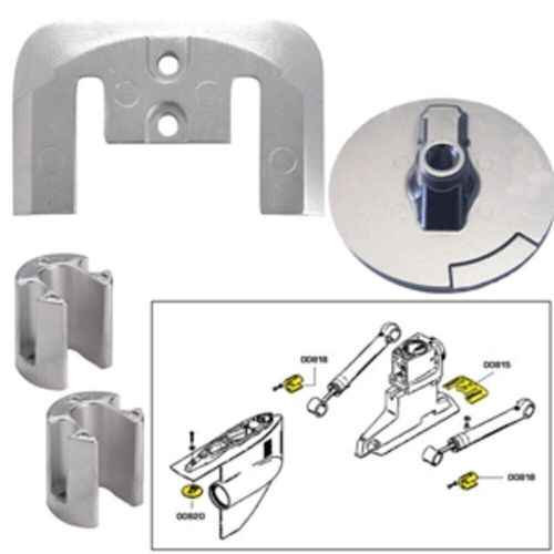 Tecnoseal anode kit merc bravo 2 3 w/hardware aluminum poly - 20804al