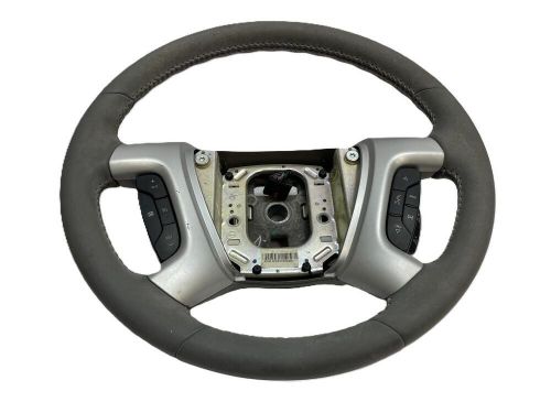 2011 chevy traverse steering wheel gray radio cruise phone controls oem